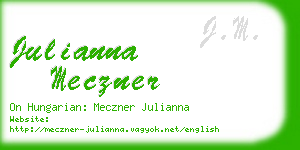 julianna meczner business card